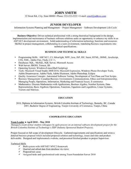 Here to Download this Junior Developer Resume