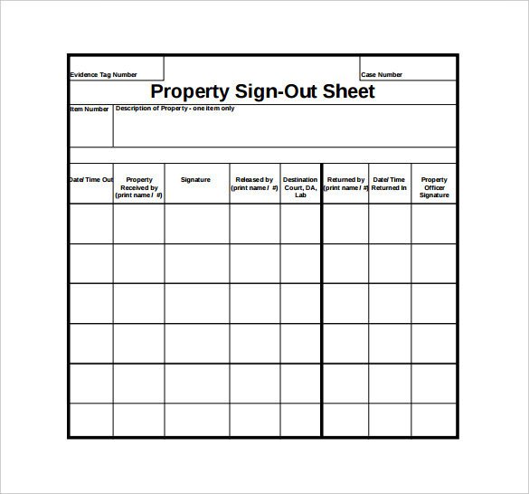 Free Printable Sign In And Out Sheets Printable Pages