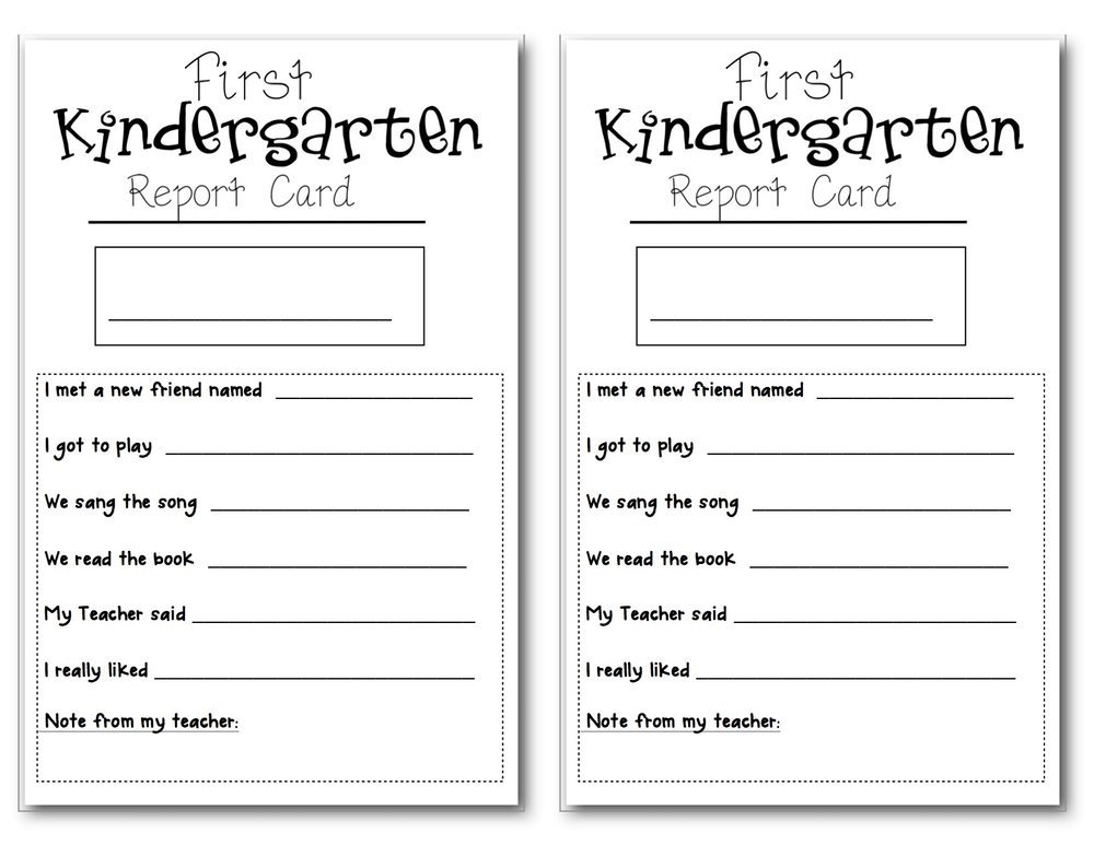 Preschool Report Card Horneforsfo