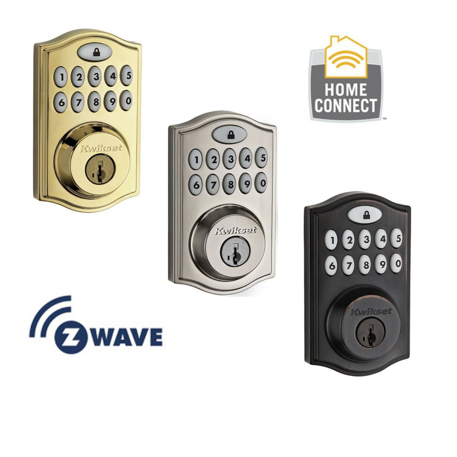 Kwikset 914 SmartCode Deadbolt with Home Connect Z Wave