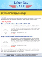 Labor Day Email Marketing Templates