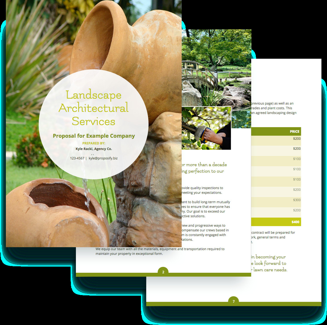 Landscaping Proposal Template Free Sample