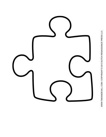 Puzzle Piece Template 5 Tim van de Vall