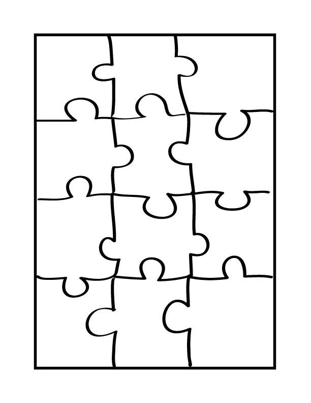 Puzzle Piece Template Cliparts