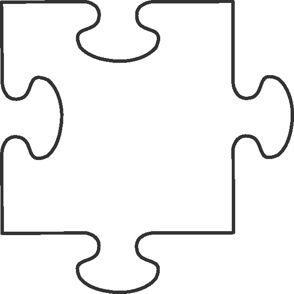 Transparent Puzzle Piece Clip Art at Clker vector