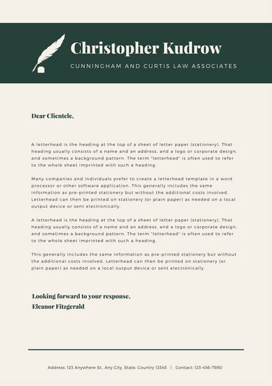 Customize 37 Law Firm Letterhead templates online Canva