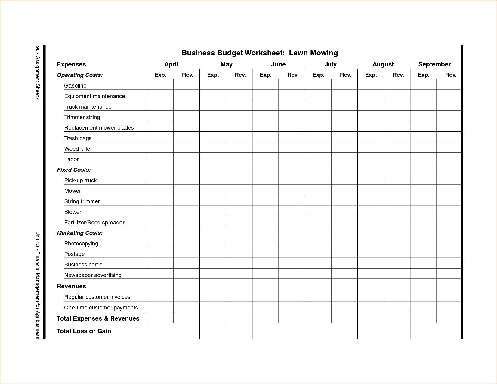 Lawn Care Schedule Spreadsheet – db excel