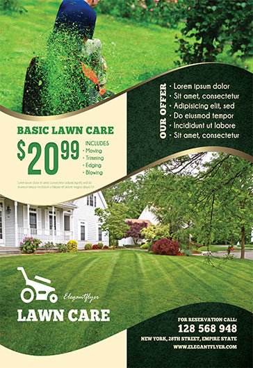 Lawn Care – Free Flyer PSD Template – by ElegantFlyer