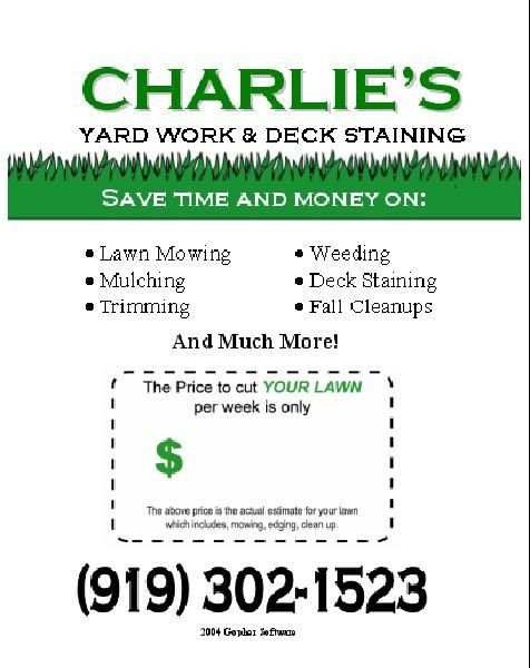 Lawn Care Flyer Free Template