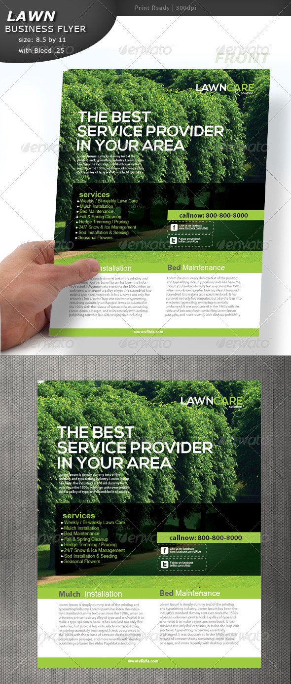 Lawn Care Flyer by Designcrew