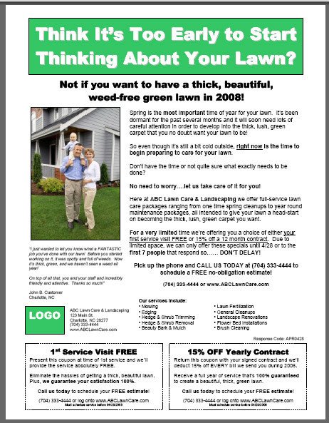 Lawn Care Flyer Template on Behance