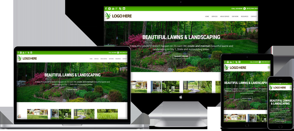 Website Templates For Lawn Care & Landscaping panies