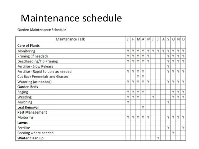Project 3 Maintenance Plan