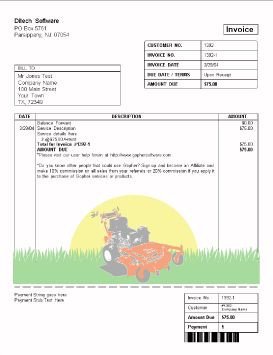 lawn care invoice design templates GopherHaul