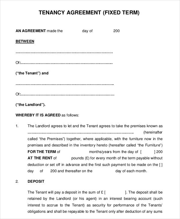 Month to Month Rental Agreement Template 13 Free Word