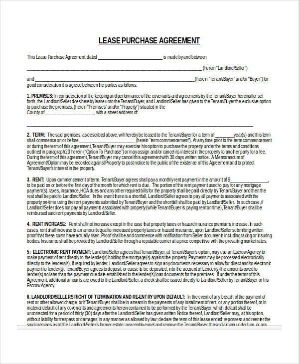 24 Lease Agreement Forms in Doc
