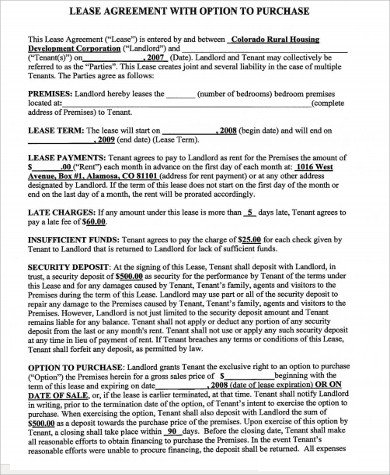 Home Lease Agreement 8 Free Documents in Word PDF