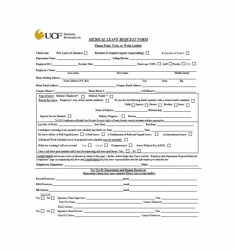 45 Free Leave of Absence Letters and Forms Template Lab