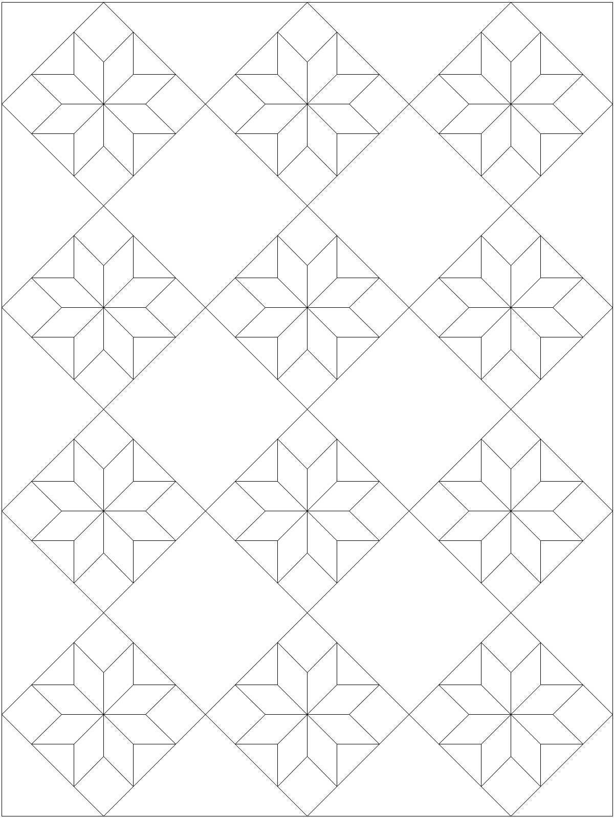 Lemoyne Star Quilt Pattern