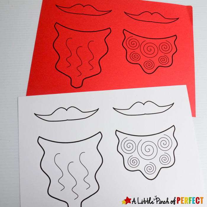 Leprechaun Beard Craft and Free Template for St Patrick s