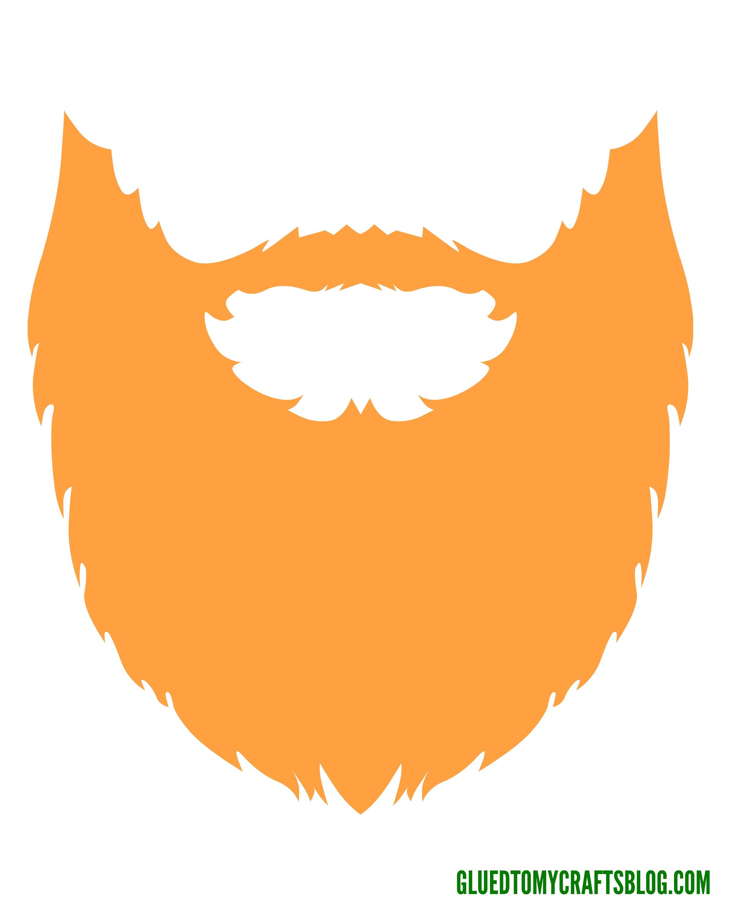 Puffy Paint Leprechaun Beard Kid Craft w free printable