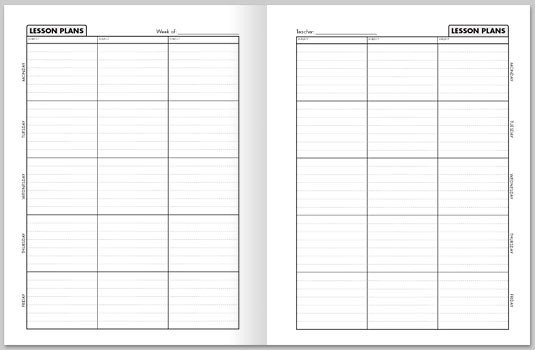 Best s of Weekly Lesson Plan Book Template Free