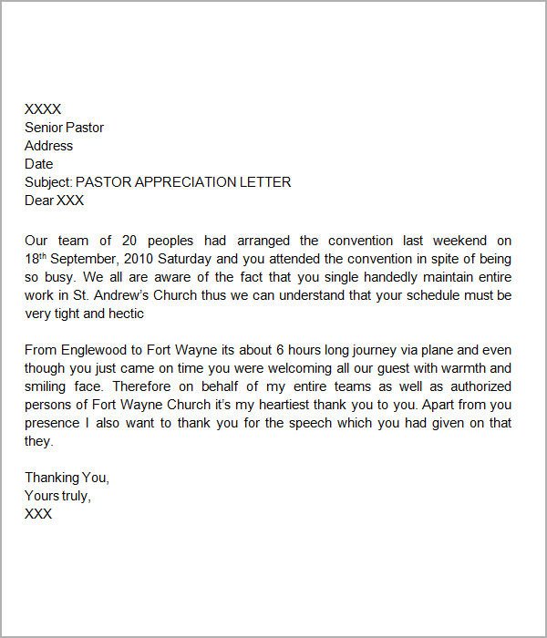 27 Sample Thank You Letters for Appreciation PDF Word