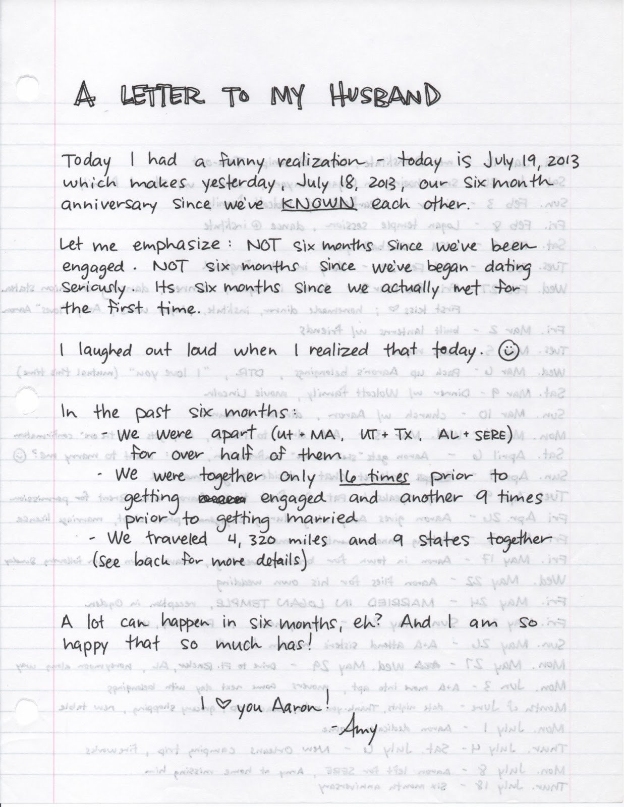 A Letter to My Husband