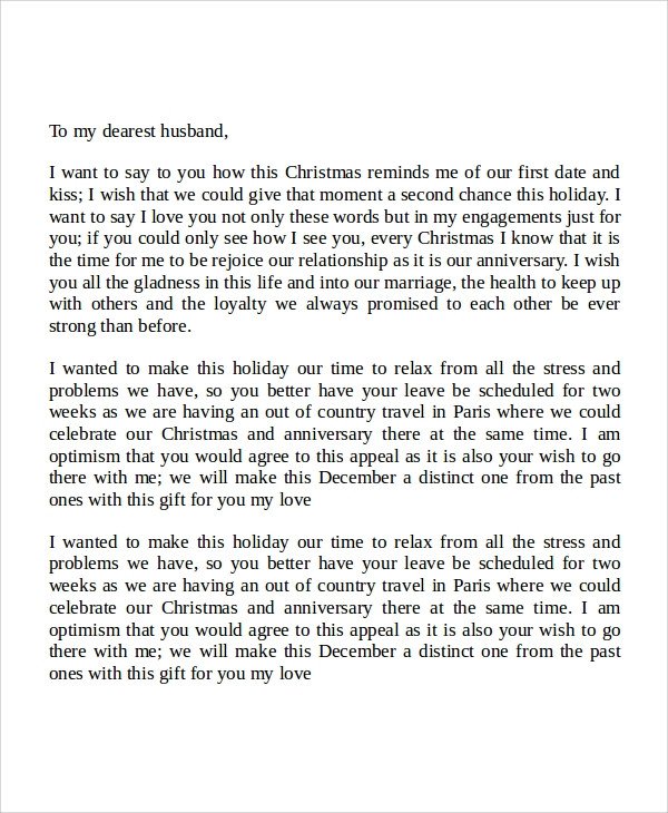 Sample Love Letters to My Husband 7 Examples in Word PDF