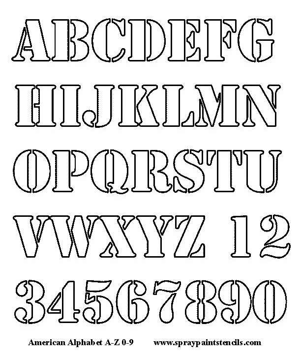 Free Alphabet Stencils