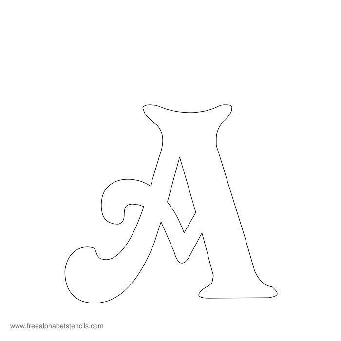 Free Printable Stencils for Alphabet Letters Numbers