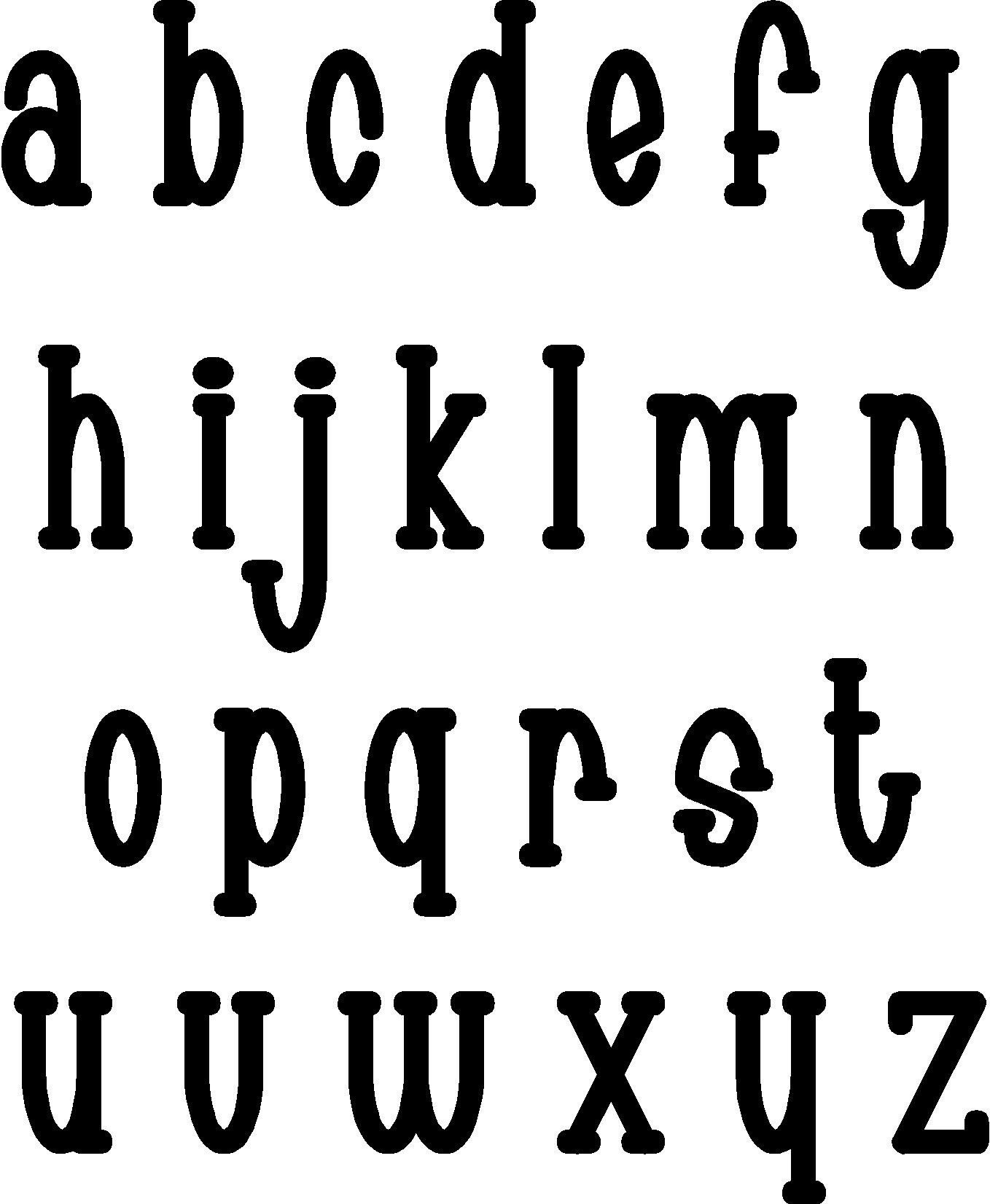 Printable Stencil Letters