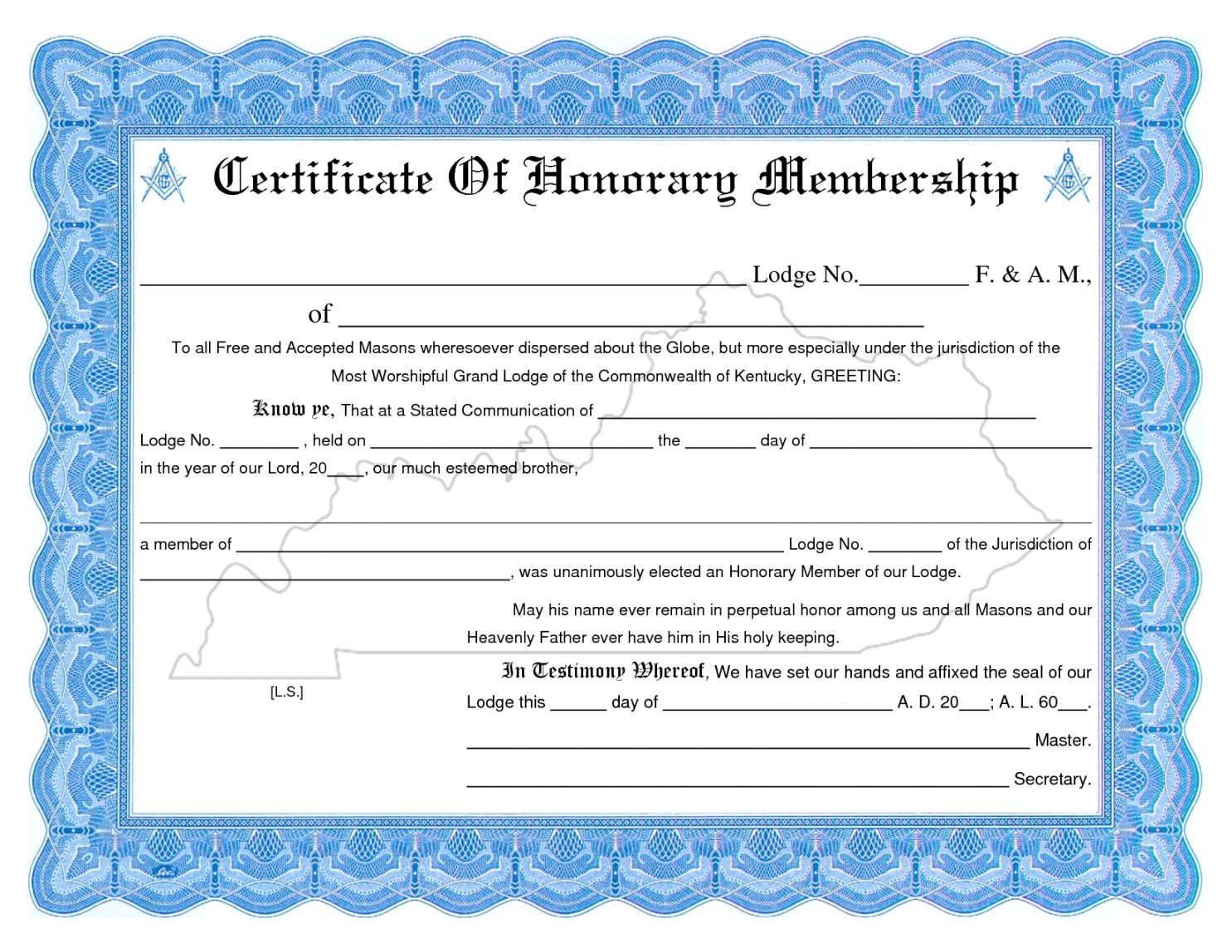 Editable Membership Certificate Template Llc New Church