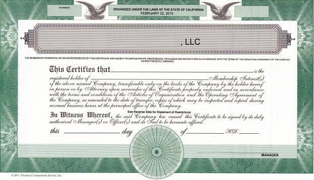 Should We Issue LLC Membership Certificates The High