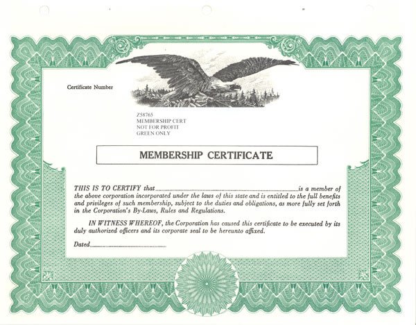 Standard Stock Certificates Samples