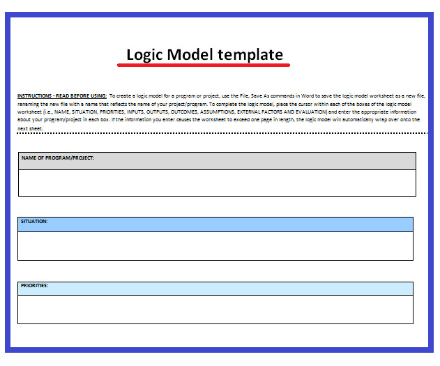 11 Logic Model Templates