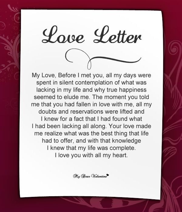 looking at love letters and how they are full of truth