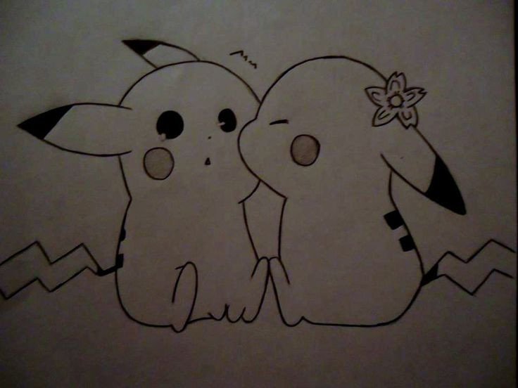 Pics For Pikachu Love Drawing Drawing