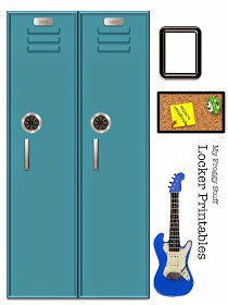 My Froggy Stuff Printable Doll Lockers that Open