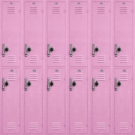 School Lockers Background Pink Tiled Background Image