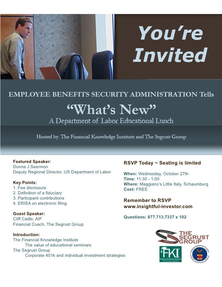 10 27 Fiduciary Lunch and Learn Invitation