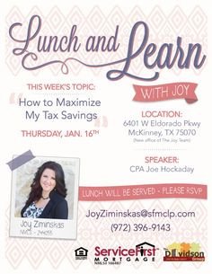 Lunch and Learn Flyer Templates
