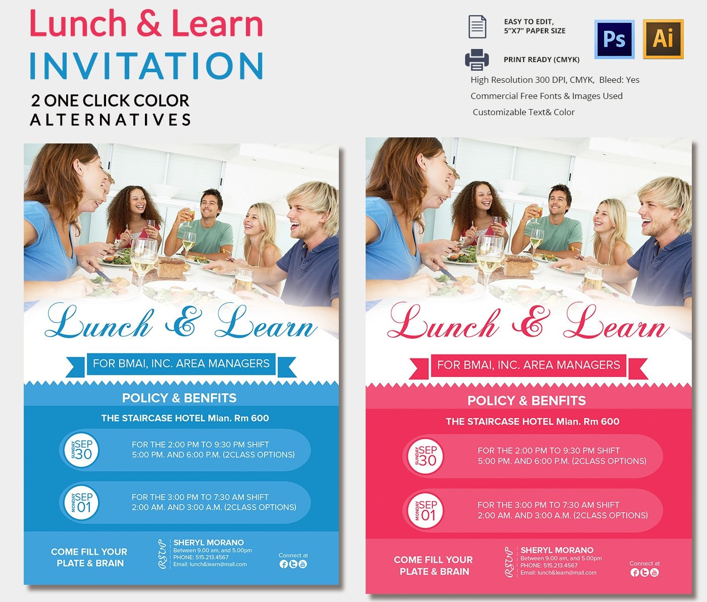Lunch Invitation Template 25 Free PSD PDF Documents