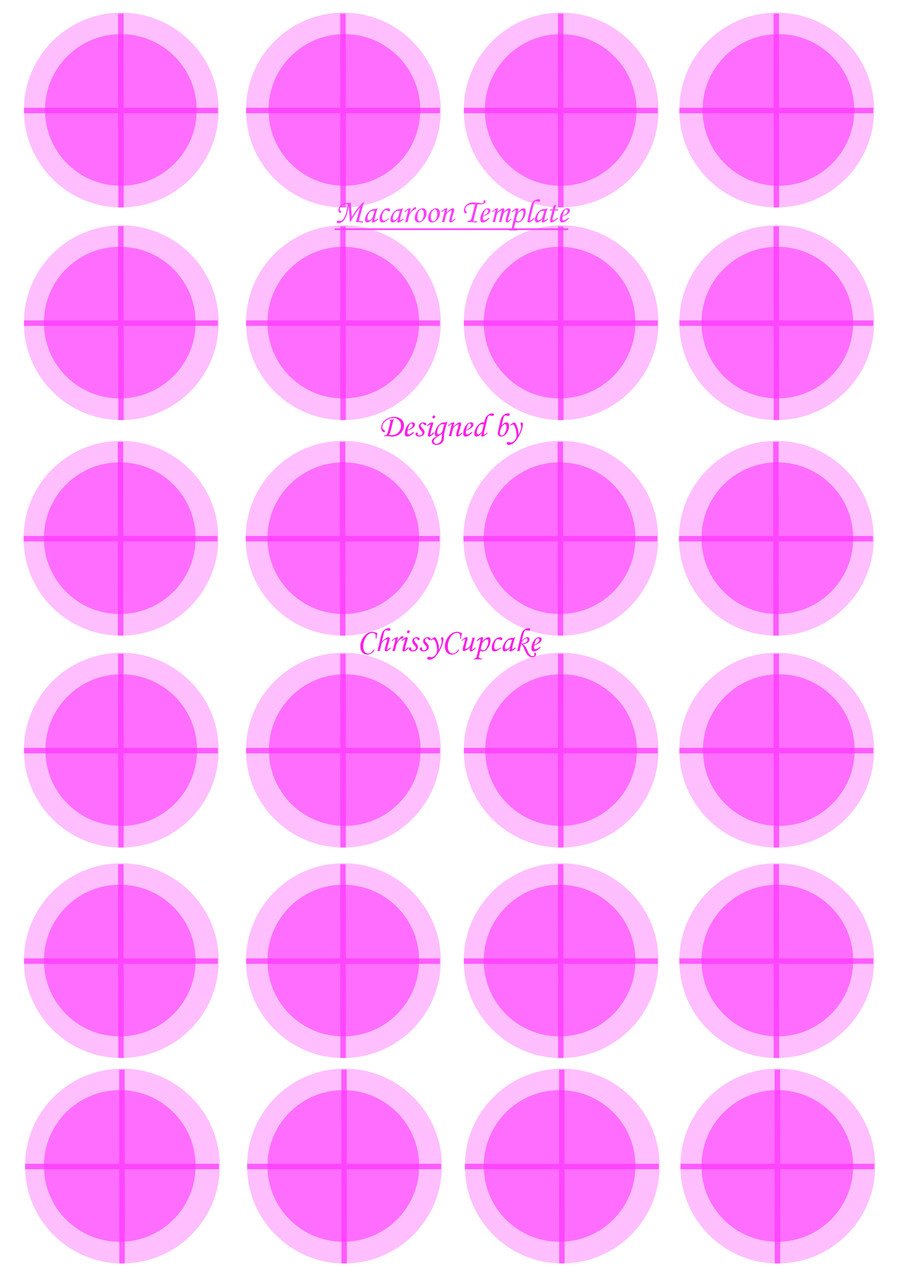 Macaroon Template CakeCentral