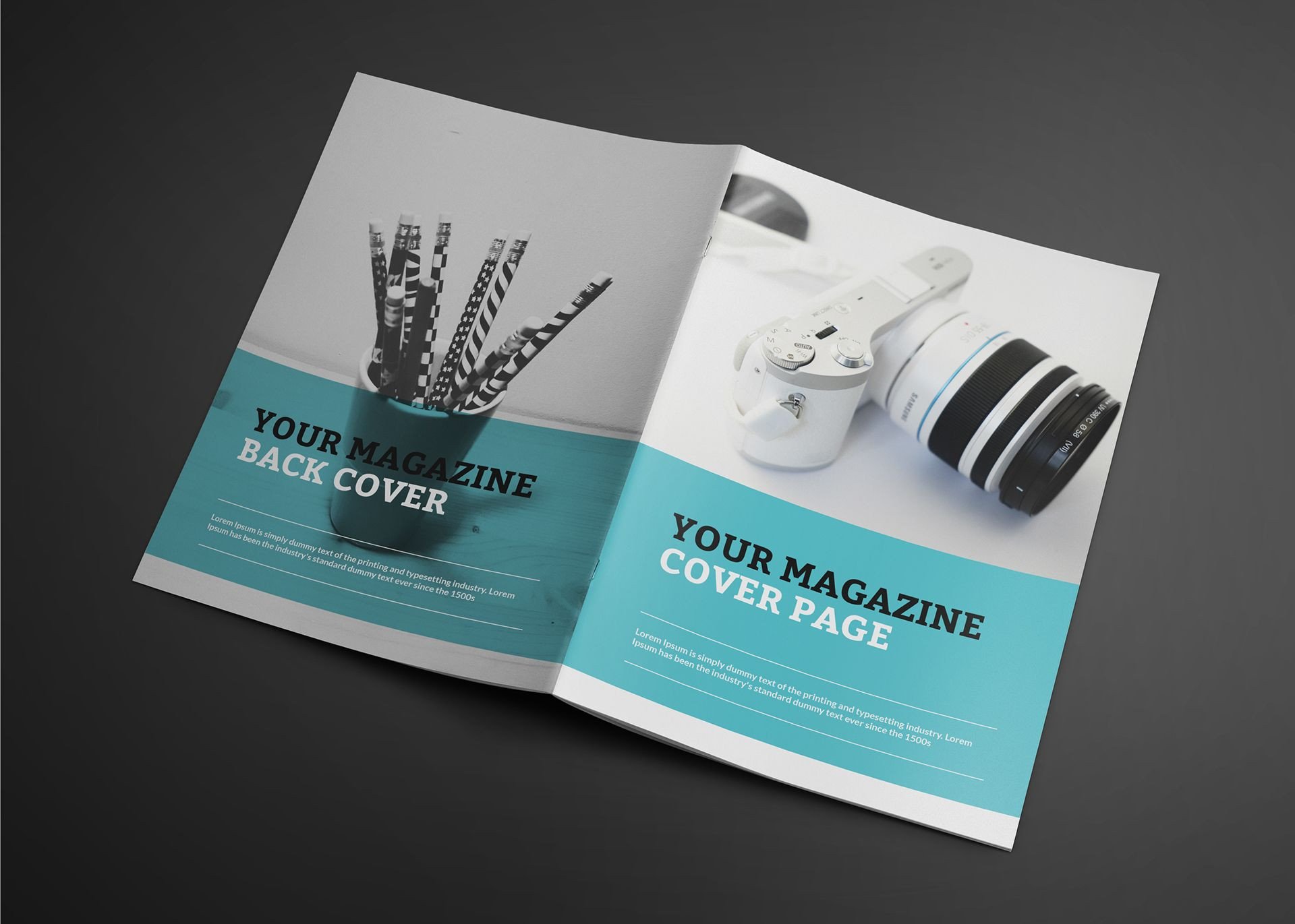 FREE realistic Catalogue Magazine Mockup