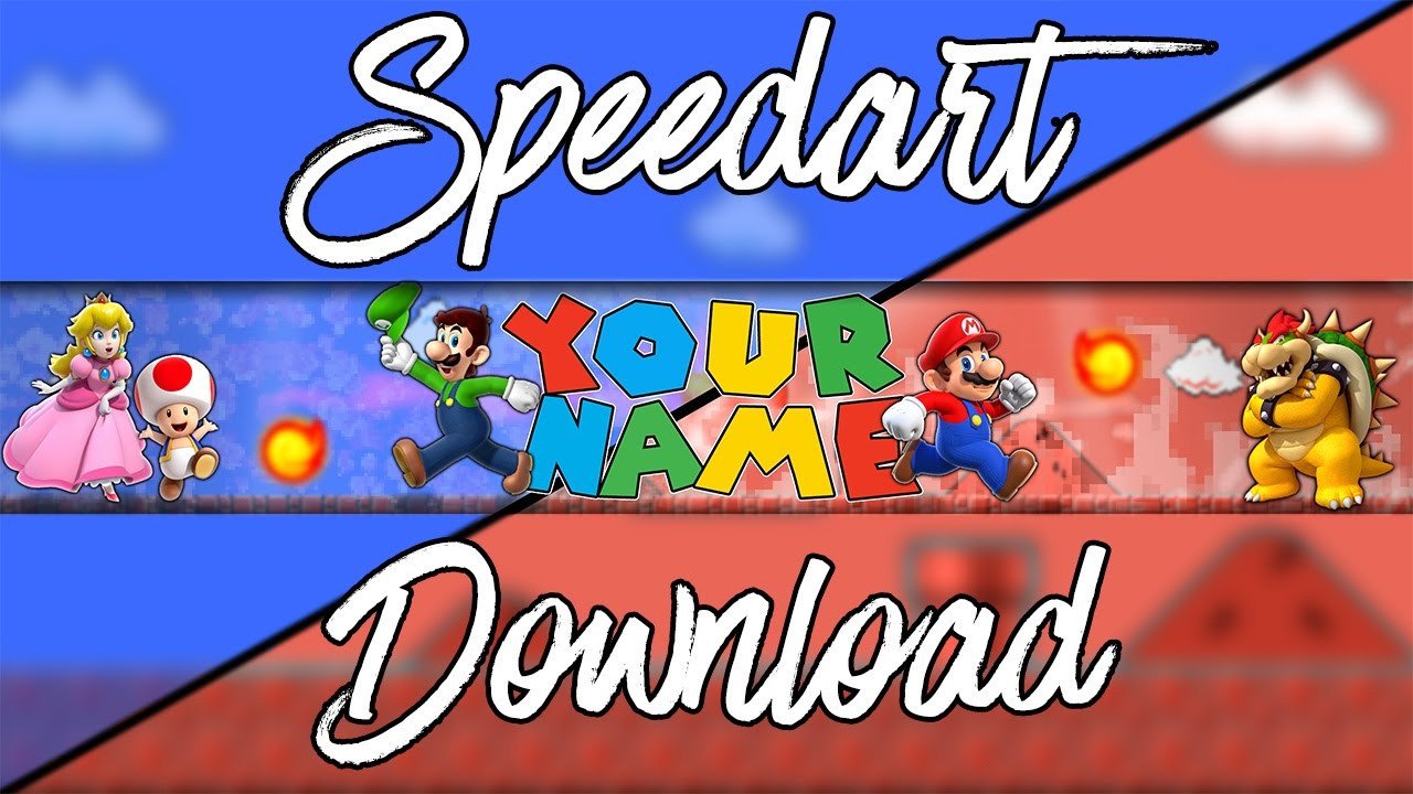 Mario Banner Speedart Download