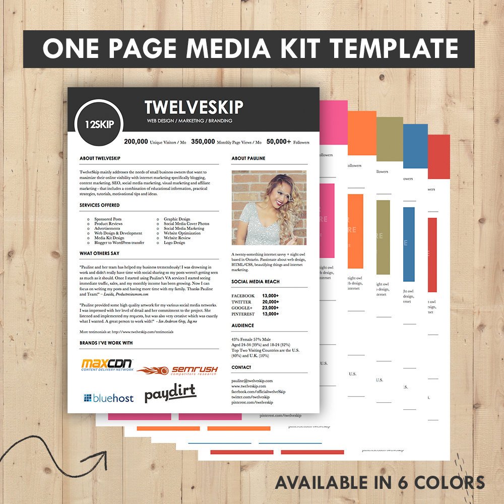 Media Kit Press Kit Templates Easy To Edit Clean & High