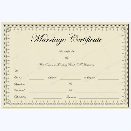 Marriage Certificates Word Layouts