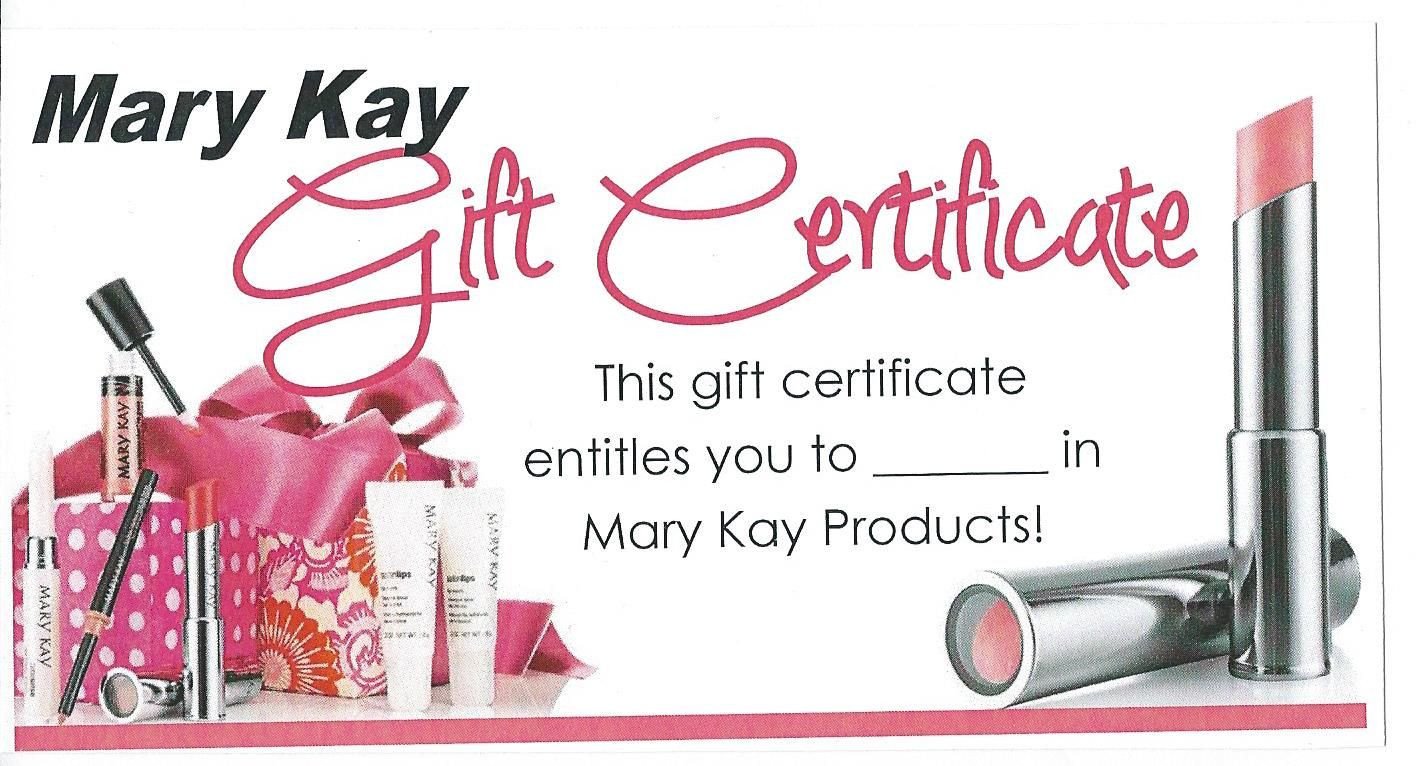 MK Gift Certificate Mary Kay