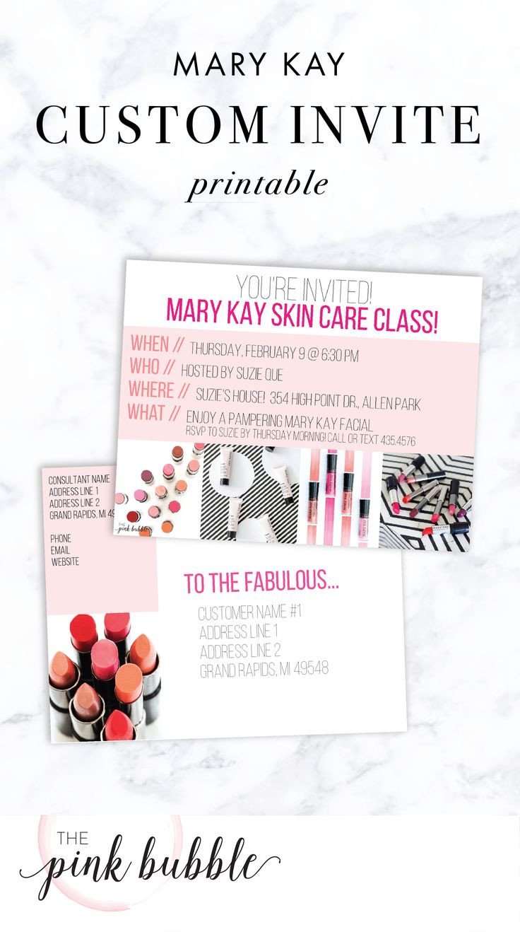 22 best Mary Kay Invitations images on Pinterest